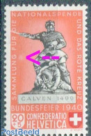 Switzerland 1940 20+5c, Plate Flaw, Bright Spot, Mint NH - Ongebruikt