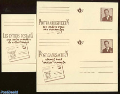 Belgium 1996 Postcard Set, Postal Stationery (3 Cards), Unused Postal Stationary - Storia Postale