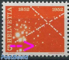 Switzerland 1952 5c, Plate Flaw, Extra Star, Mint NH, Various - Errors, Misprints, Plate Flaws - Ongebruikt
