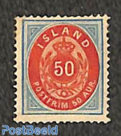 Iceland 1892 50A, Perf. 14:13.5, Unused (hinged) - Unused Stamps