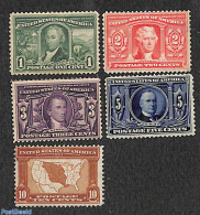 United States Of America 1904 Louisiana Exposition 5v, Unused (hinged), Various - Maps - Unused Stamps