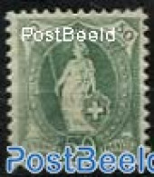 Switzerland 1899 50c Darkgreen, Perf. 11.75:11.25, Unused (hinged) - Unused Stamps