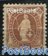Switzerland 1882 30c, Redbrown, Perf. 11.75:11.25, Unused (hinged) - Ungebraucht
