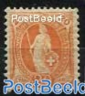 Switzerland 1882 20c, Deep Orange, Perf. 11.75:11.25, Unused (hinged) - Ungebraucht
