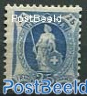 Switzerland 1907 25c. Blackgreyultramarin, Perf. 11.5:11, Unused (hinged) - Nuevos