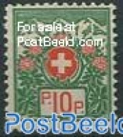 Switzerland 1927 Porto PP 10c, Without Control Number, Normal Gum, Mint NH - Nuevos