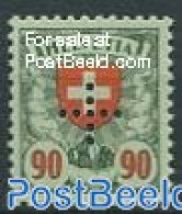 Switzerland 1935 90c, On Service, Stamp Out Of Set, Mint NH, History - Coat Of Arms - Andere & Zonder Classificatie