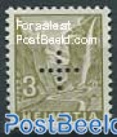 Switzerland 1935 3c, On Service, Stamp Out Of Set, Mint NH - Autres & Non Classés