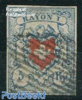 Switzerland 1851 Rayon I, Used, Used Stamps, History - Coat Of Arms - 1843-1852 Timbres Cantonaux Et  Fédéraux