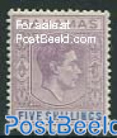 Bahamas 1938 5/- Lila/ultramarin, Stamp Out Of Set, Unused (hinged) - Other & Unclassified