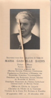 Senateur, Maria Baers, - Images Religieuses