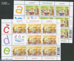 Slovenia 2010 Europe, Childrens Books 2 M/s, Mint NH, History - Europa (cept) - Art - Children's Books Illustrations - Slovenia