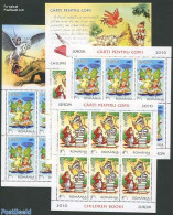 Romania 2010 Europe, Childrens Books 4 M/s, Mint NH, History - Europa (cept) - Art - Children's Books Illustrations - Unused Stamps