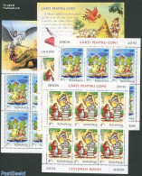 Romania 2010 Europe, Childrens Books 4 M/s, Mint NH, History - Europa (cept) - Art - Children's Books Illustrations - Nuevos