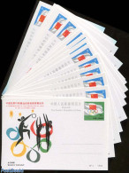 China People’s Republic 1984 Postcard Set Olympic Gold Medals (16 Cards), Unused Postal Stationary, Sport - Olympic .. - Brieven En Documenten