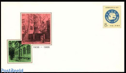 China People’s Republic 1988 Envelope, China Welfare Insitute, Unused Postal Stationary - Brieven En Documenten