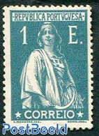 Portugal 1912 1E., Stamp Out Of Set, Unused (hinged) - Ongebruikt