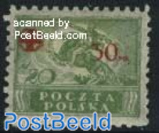 Poland 1921 20+30M., Stamp Out Of Set, Unused (hinged), Health - Nature - Red Cross - Horses - Neufs