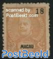 Macao 1903 18A., Stamp Out Of Set, Unused (hinged) - Neufs
