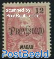 Macao 1902 12A. PROVISORIO, Stamp Out Of Set, Unused (hinged) - Ungebraucht