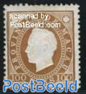 Macao 1888 100R, Perf. 12.5, Stamp Out Of Set, Unused (hinged) - Ongebruikt