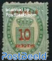Macao 1887 10R., Stamp Out Of Set, Unused (hinged) - Neufs