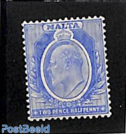 Malta 1907 2.5p Ultramarin, Stamp Out Of Set, Unused (hinged) - Malta