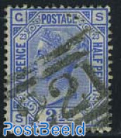 Great Britain 1881 2.5p Blue, Plate 23, Used, Used - Gebruikt