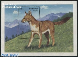 Bhutan 1990 25NU, S/s Out Of Set, Mint NH, Nature - Animals (others & Mixed) - Dogs - Bhutan