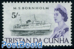 Tristan Da Cunha 1965 5Sh, Stamp Out Of Set, Mint NH, Transport - Ships And Boats - Boten