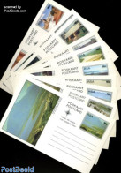South Africa 1987 Postcard Set 16c (10 Cards), Unused Postal Stationary, Nature - Various - Water, Dams & Falls - Tour.. - Brieven En Documenten