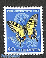 Switzerland 1954 40+10c, Stamp Out Of Set, Mint NH, Nature - Butterflies - Unused Stamps