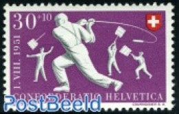 Switzerland 1951 Stamp Out Of Set, Mint NH, Sport - Sport (other And Mixed) - Ungebraucht