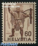 Switzerland 1941 60c, Stamp Out Of Set, Mint NH - Ongebruikt