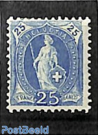Switzerland 1899 25c, Perf. 11.5:12, Stamp Out Of Set, Unused (hinged) - Nuevos