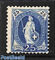 Switzerland 1899 25c, Perf. 11.5:11, Stamp Out Of Set, Unused (hinged) - Unused Stamps