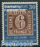 Germany, Federal Republic 1949 30pf, Stamp Out Of Set, Mint NH, Stamps On Stamps - Unused Stamps