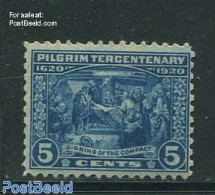United States Of America 1920 5c Blue, Stamp Out Of Set, Mint NH - Ungebraucht