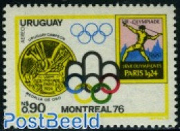 Uruguay 1976 Stamp Out Of Set, Mint NH, Sport - Olympic Games - Uruguay