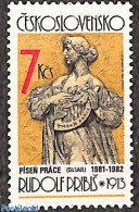 Czechoslovkia 1982 Stamp Out Of Set, Mint NH, Performance Art - Music - Altri & Non Classificati