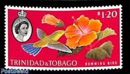Trinidad & Tobago 1960 $1,20, Stamp Out Of Set, Mint NH, Nature - Birds - Flowers & Plants - Hummingbirds - Trindad & Tobago (1962-...)