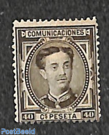 Spain 1876 40c, Stamp Out Of Set, Unused (hinged) - Ongebruikt