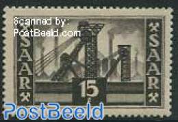 Germany, Saar 1952 15F, Stamp Out Of Set, Mint NH, Science - Various - Mining - Industry - Factories & Industries