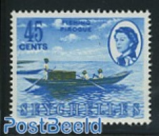 Seychelles 1966 45c, Stamp Out Of Set, Mint NH, Transport - Ships And Boats - Boten