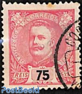 Portugal 1895 75R., Carmine Rosa, Stamp Out Of Set, Unused (hinged) - Unused Stamps