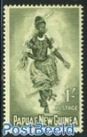 Papua New Guinea 1961 1Sh, Stamp Out Of Set, Mint NH, Performance Art - Various - Dance & Ballet - Folklore - Danza