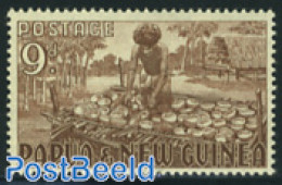 Papua New Guinea 1952 9p, Stamp Out Of Set, Mint NH, History - Papua-Neuguinea