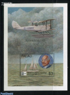 Palau 1996 Sir Francis Chichester S/s, Mint NH, Transport - Aircraft & Aviation - Ships And Boats - Flugzeuge