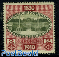 Austria 1910 2Kr, Stamp Out Of Set, Unused (hinged) - Ongebruikt