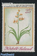 Norfolk Island 1974 25c, Stamp Out Of Set, Mint NH, Nature - Flowers & Plants - Autres & Non Classés
